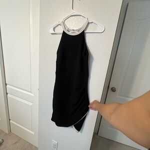 A'GACI Black and White dress